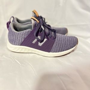 New Balance Girls Fresh Foam Running Shoe Purple Size 3 EUC